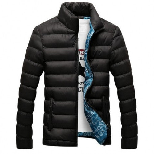 Winter Jacket Cotton Blend Coats Zipper